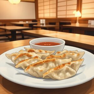 Gyoza with Yuzu Ponzu Dip